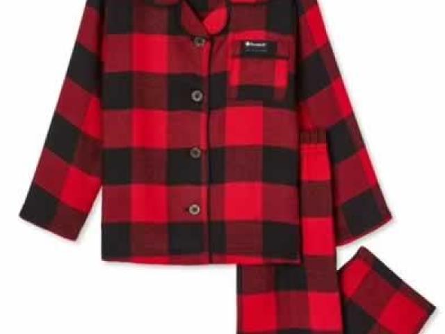 2-Piece draft Polyester Pajama for kids