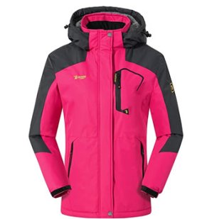Double padded pink jacket for ladies